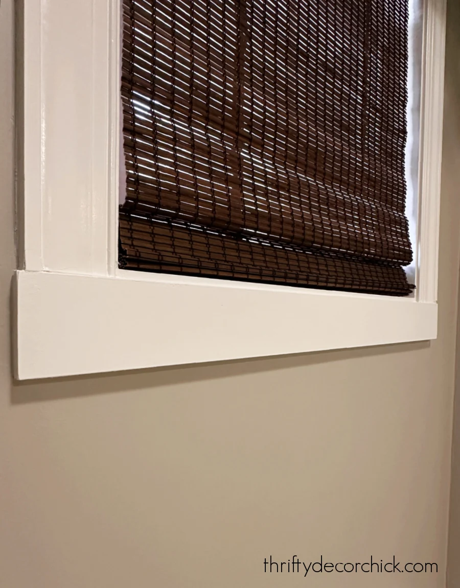 thick apron trim on window